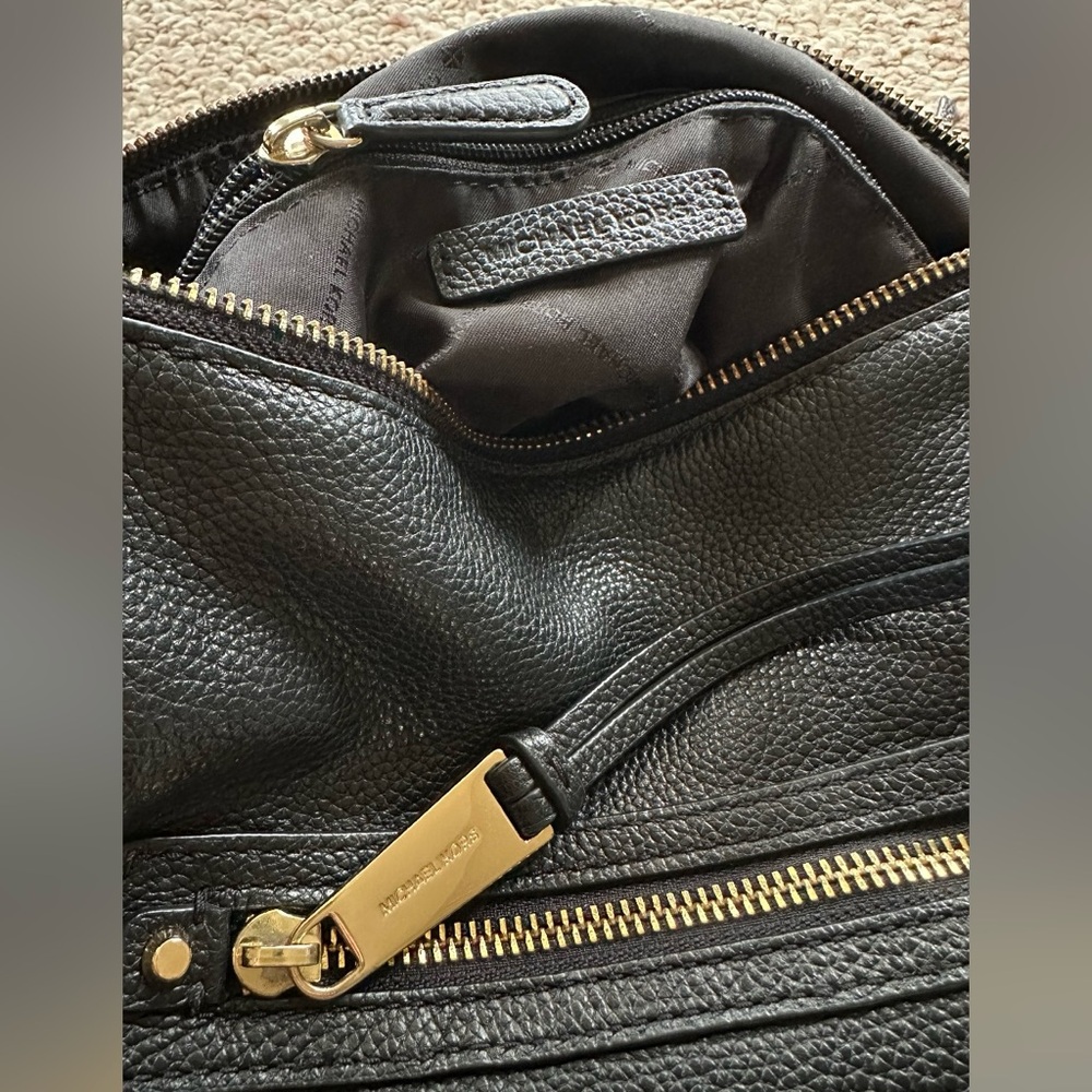 Michael Kors Black Pebbled Leather Shoulder Bag - Picture 13 of 15